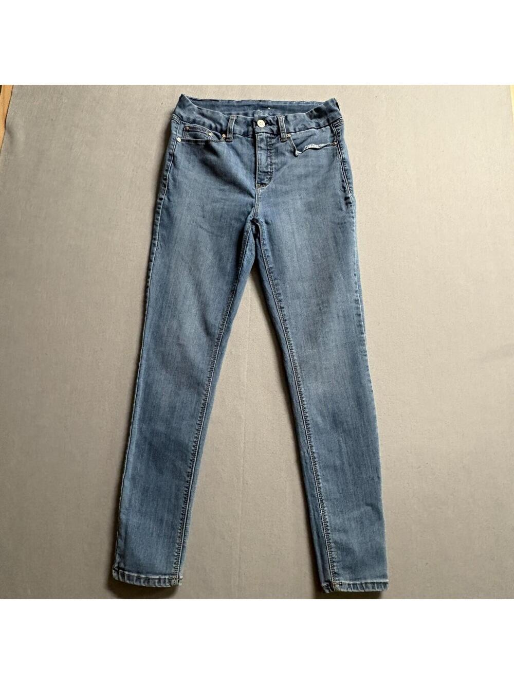 Seven7 Skinny Jeans Tag 10 Fits Like 29x29 Light Wash Stretch Y2K Denim